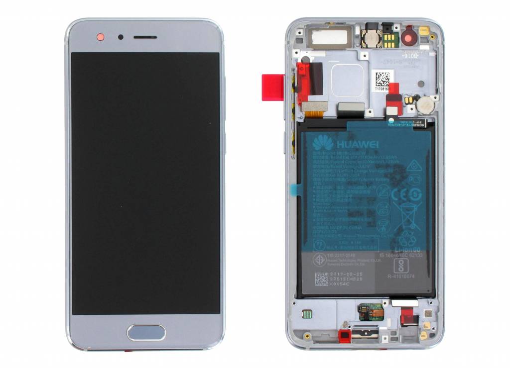 Huawei Honor 9 (STF-L09) LCD Display + Touchscreen + Frame Incl. Battery and Parts 02351LCD Grey