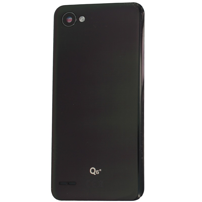 LG Q6 (LGM700N) Backcover Incl. Camera lens and Adhesive Tape ACQ89691201 Black