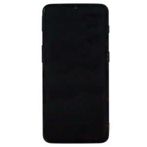 OnePlus 6T (A6013) LCD Display + Touchscreen + Frame  - Mirror Black - Image 2