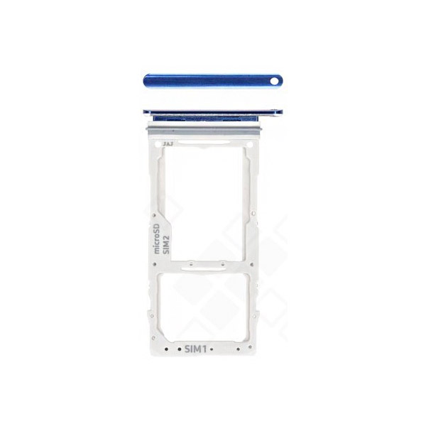 Samsung G770F Galaxy S10 Lite Simcard holder + Memorycard Holder GH98-44992C Blue