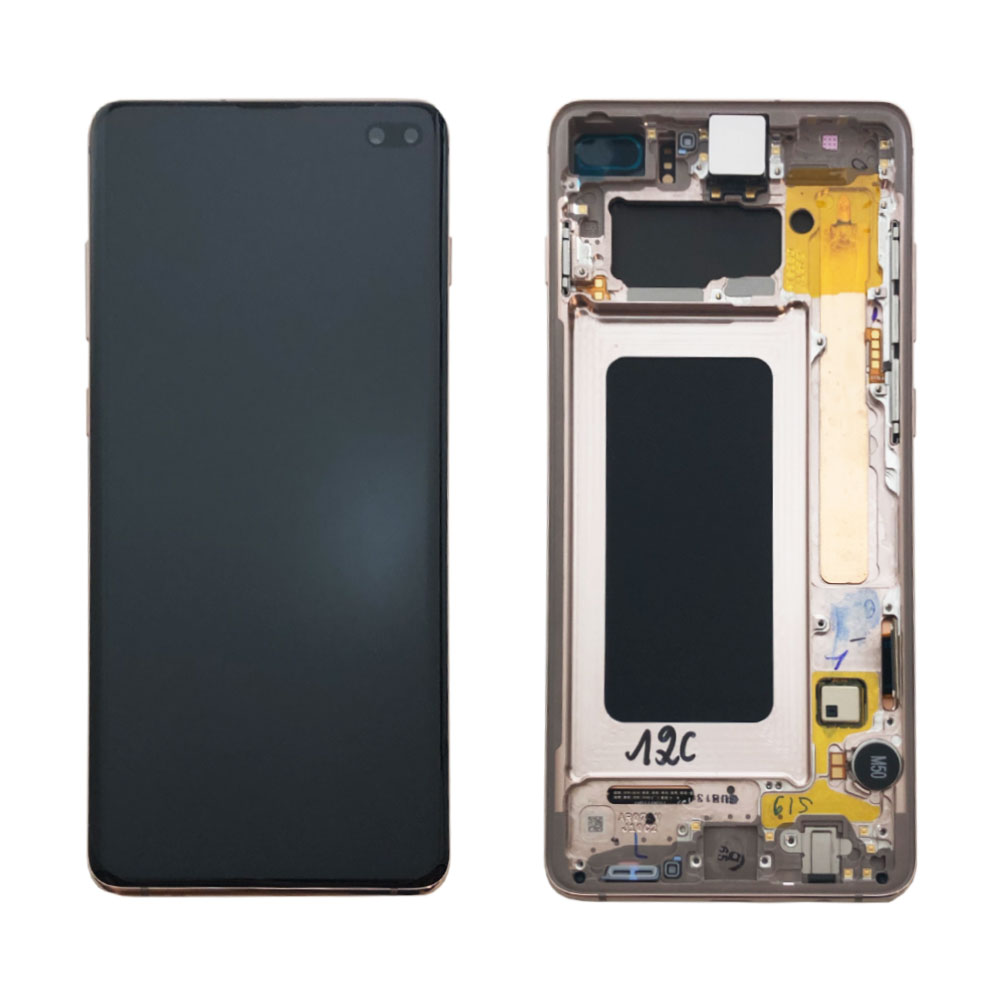 Samsung G975F Galaxy S10 Plus LCD Display + Touchscreen + Frame GH82-18849J/GH82-18834J Ceramic White