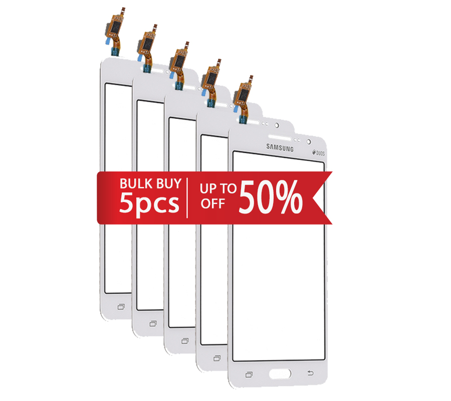Samsung G530 Galaxy Grand Prime Touchscreen/Digitizer Bulk Pack 5 Pcs White