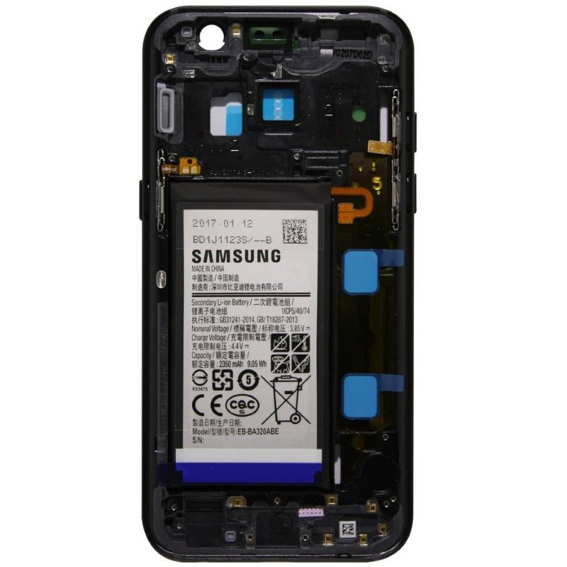 Samsung SM-A320F Galaxy A3 2017 Midframe With Battery GH82-13667A Black