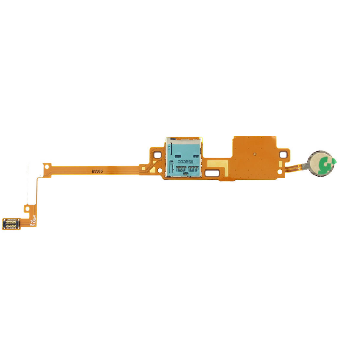 Samsung SM-P600 Galaxy Note 10.1 Simcard reader Flex Cable With Vibration