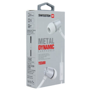 Swissten Dynamic Earbuds - 51107002 - YS500 - Silver 12 Swissten Dynamic Earbuds - 51107002 - YS500 - Silver - Image 12