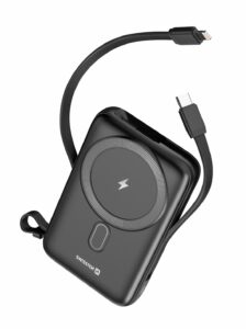 Swissten 20W MagSafe Powerbank With Built-in USB-C & Lightning Cables - 10.000 mAh - 22013933 4 Swissten 20W MagSafe Powerbank With Built-in USB-C & Lightning Cables - 10.000 mAh - 22013933 - Image 4
