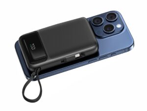 Swissten 20W MagSafe Powerbank With Built-in USB-C & Lightning Cables - 10.000 mAh - 22013933 5 Swissten 20W MagSafe Powerbank With Built-in USB-C & Lightning Cables - 10.000 mAh - 22013933 - Image 5