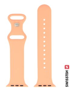 Swissten Apple Watch 38-41mm Silicone Band - 46000108 - Orange Pink 4 Swissten Apple Watch 38-41mm Silicone Band - 46000108 - Orange Pink - Image 4
