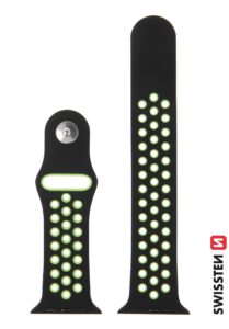 Swissten Apple Watch 38-41mm Sport Silicone Band - 46000601 - Black 4 Swissten Apple Watch 38-41mm Sport Silicone Band - 46000601 - Black - Image 4