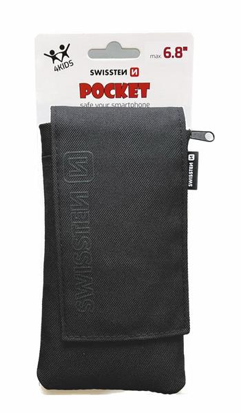 Swissten Pocket Case - 65300200 - 6,8" - Black 1 Swissten Pocket Case - 65300200 - 6,8" - Black