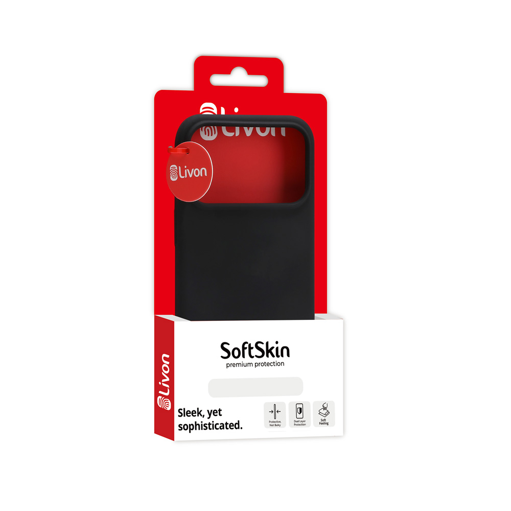 Livon iPhone 17 Pro SoftSkin - Black Smoke 4 Livon iPhone 17 Pro SoftSkin - Black Smoke - Image 4