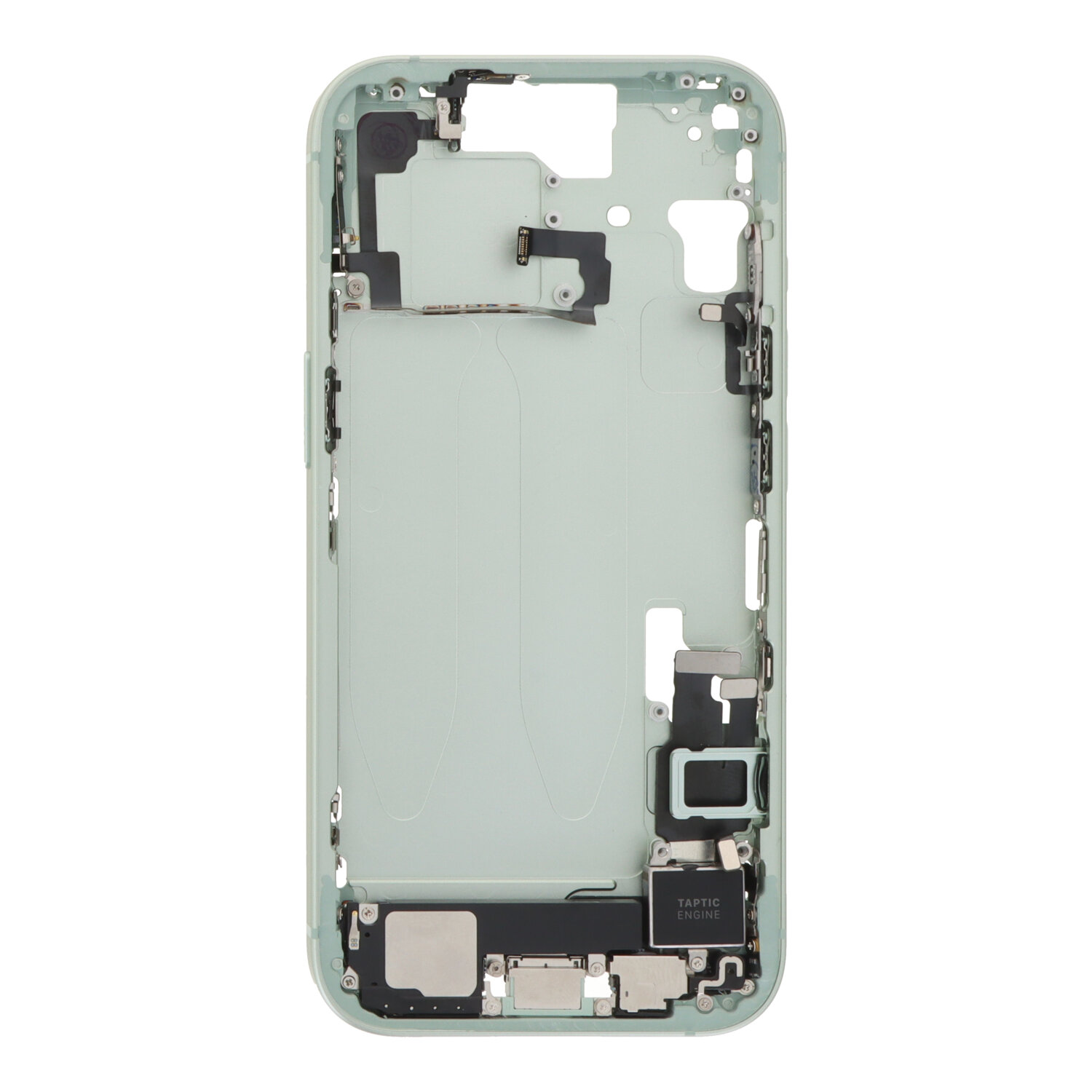 Apple iPhone 15 Midframe - Pulled - Grade C - Green 1 Apple iPhone 15 Midframe - Pulled - Grade C - Green